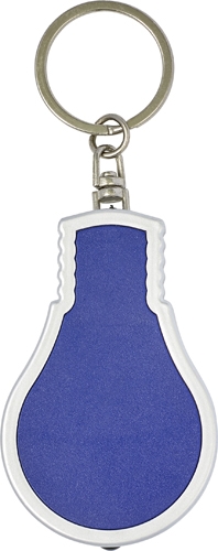 POZUELO Přívěšek na klíče ve tvaru žárovky s LED světlem, modrá