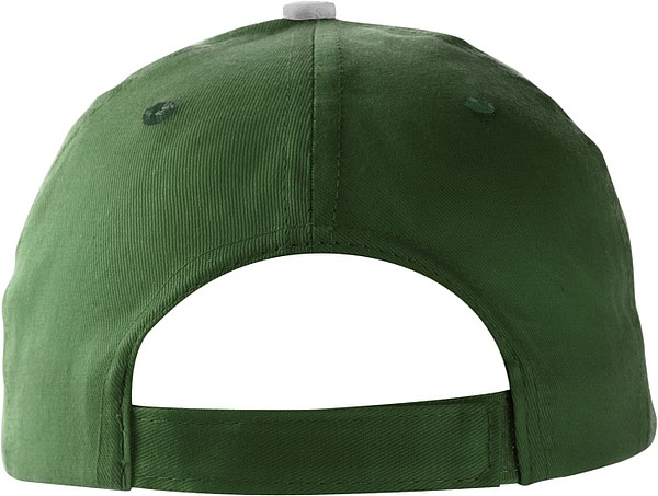 PROGRESA Pětipanelová bavlněná čepice, zelená