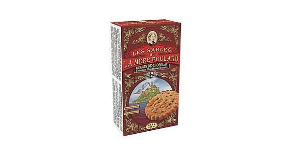 PUBA - La Mére Poulard Chocolate chip butter biscuits papír 46,8g