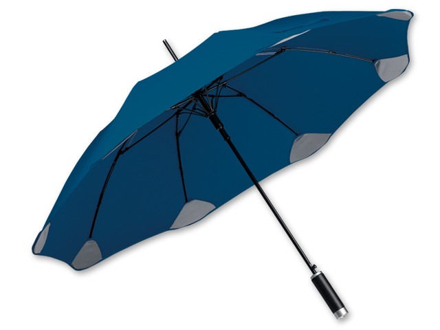 PULA polyesterový vystřelovací deštník, 8 panelů, SANTINI, Modrá