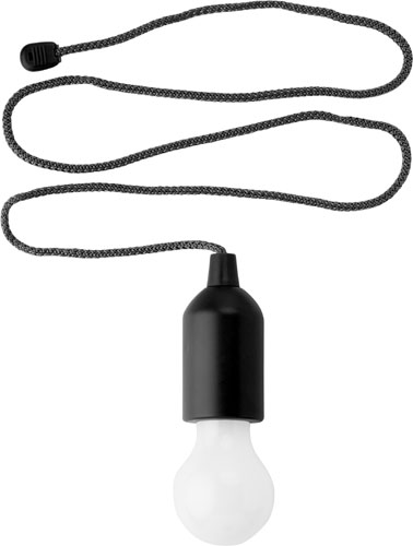 PULLER Svítilna ve tvaru žárovky, 1 LED, černá