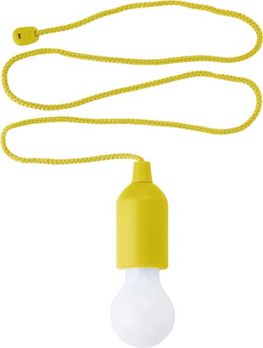 PULLER Svítilna ve tvaru žárovky, 1 LED, žlutá