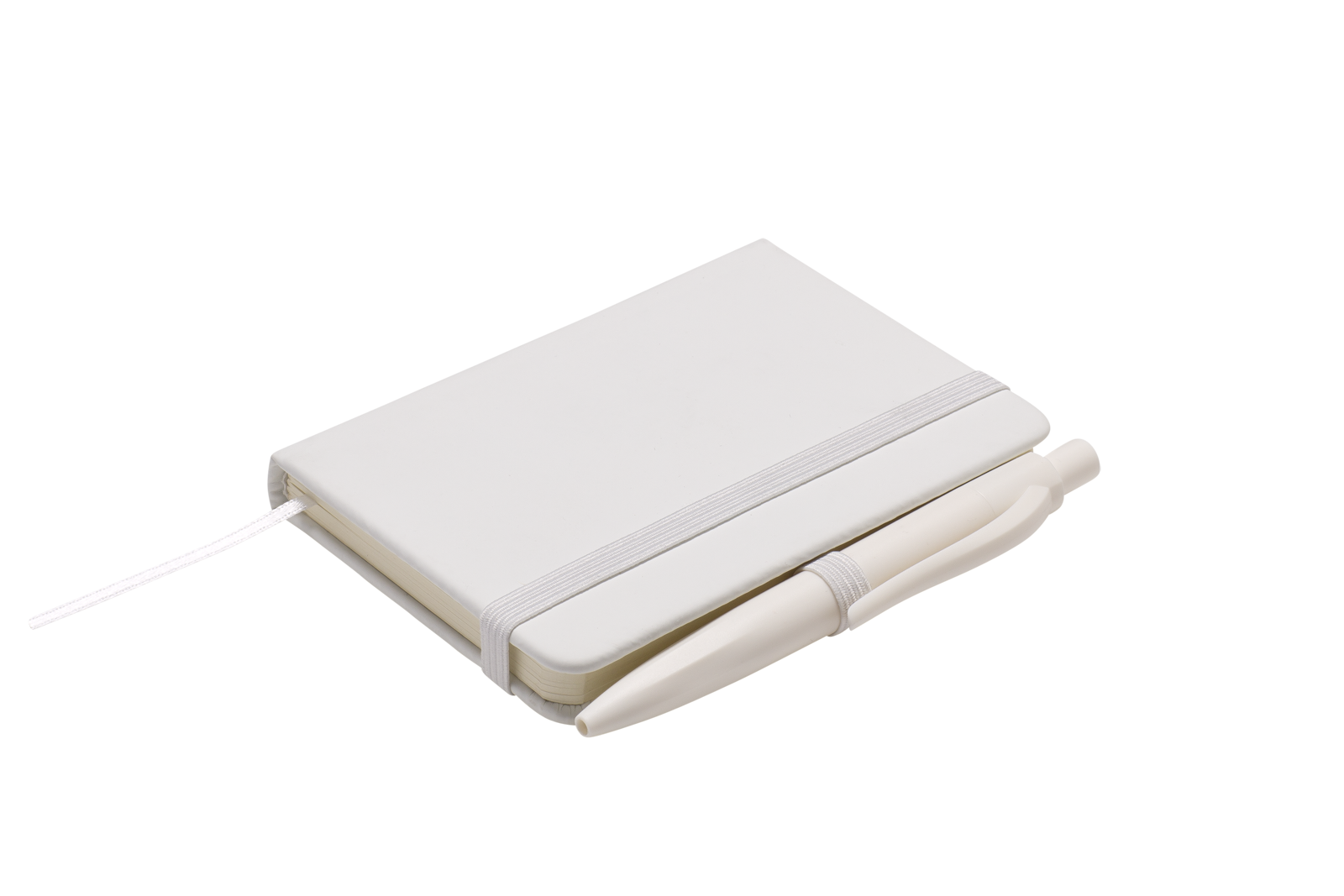 PURENOTE SET zápisník A7 s propiskou, bílá