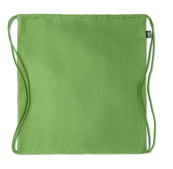 RAMI Stahovací batoh z konopí, zelený