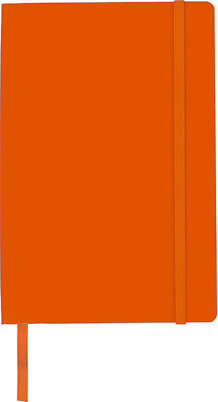 RATOFER Zápisník s měkkým potahem A5 a zadní kapsou. Oranžová.