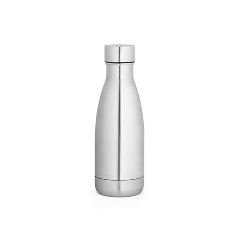 RE-BUFFON S. Termoska vyrobená z 90% recyklované nerezové oceli 400 ml, saténově stříbrná