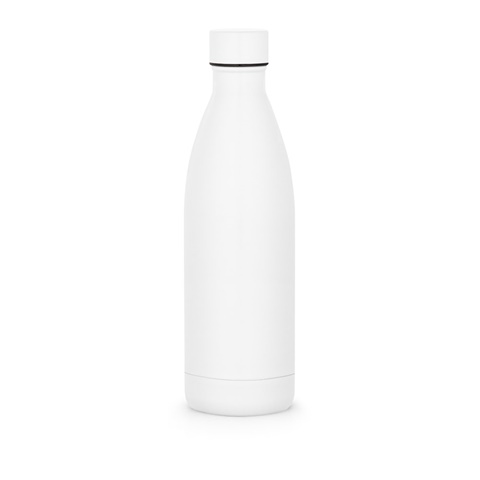 RE-BUFFON XL. Dvoustěnná láhev z nerezové oceli (90% recyklace) 1L, bílá