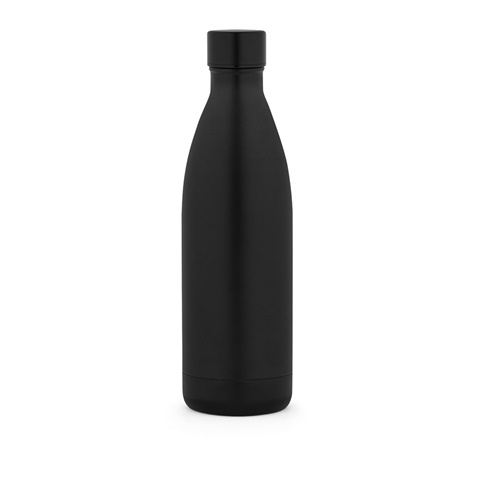 RE-BUFFON XL. Dvoustěnná láhev z nerezové oceli (90% recyklace) 1L, černá