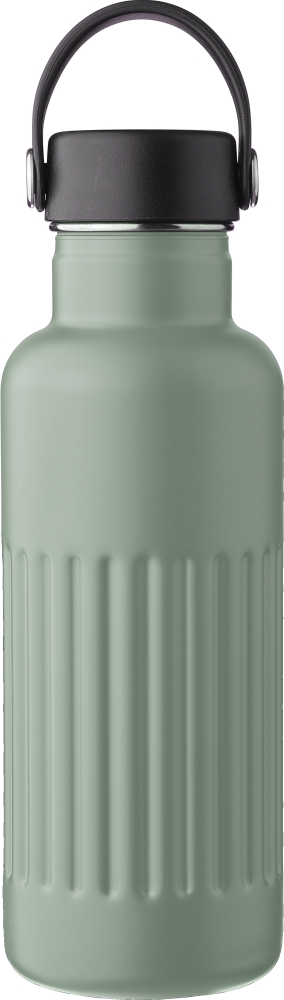 Recyklovaná dvoustěnná nerezová láhev 500 ml, zelená