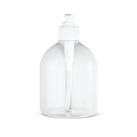 REFLASK 500. Lahev s dávkovačem z PET a PP 500 mL, bílá