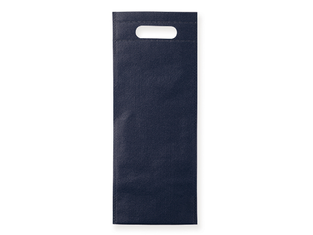 REINA dárková taška z netkané textilie na 1 láhev vína, 80 g/m2, Modrá