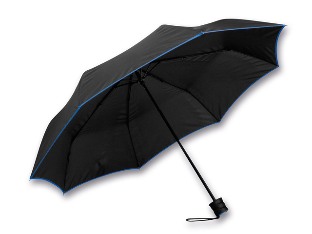 RELLA polyesterový skládací manuální deštník, 8 panelů, Královská modrá