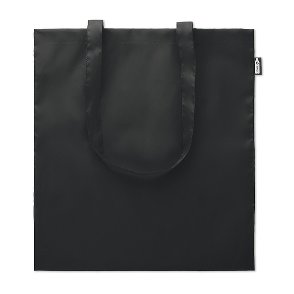 REYNA Ekologická nákupní taška s dlouhými uchy, z recyklovaných PET lahví, černá