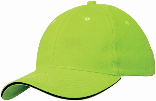 RIDER bavlněná čepice Slazenger, 6 panelů, světle zelená