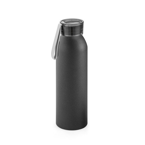 RIO. Recyklovaného hliníkovým (100% rAL) láhev s PP uzávěrem 660 ml, černá