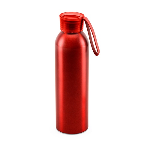 RIO. Recyklovaného hliníkovým (100% rAL) láhev s PP uzávěrem 660 ml, červená