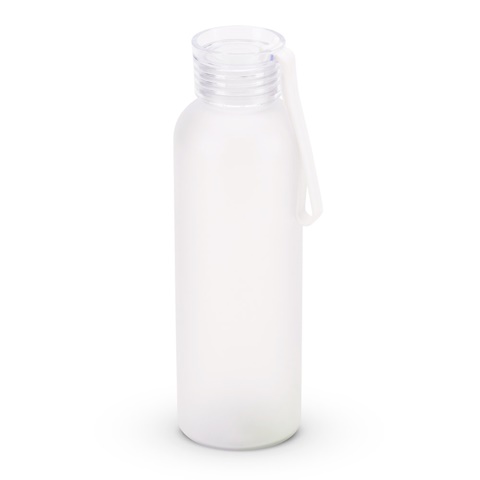 RIO RPET. Recyklovaného PET (100 % rPET) láhev s matným povrchem 600 ml, transparentní
