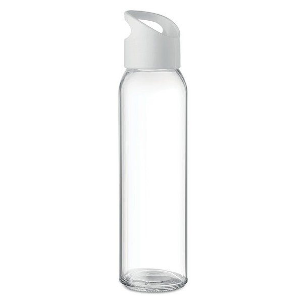RIPUANA Skleněná láhev s plastovým uzávěrem, 470ml, bílá