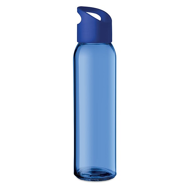 RIPUANA Skleněná láhev s plastovým uzávěrem, 470ml, modrá