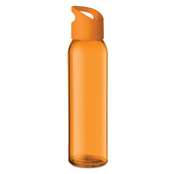 RIPUANA Skleněná láhev s plastovým uzávěrem, 470ml, oranžová