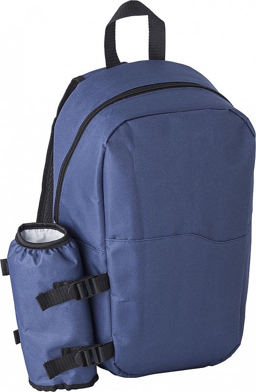 ROBIO Chladící batoh s boční kapsou na láhev, modrý