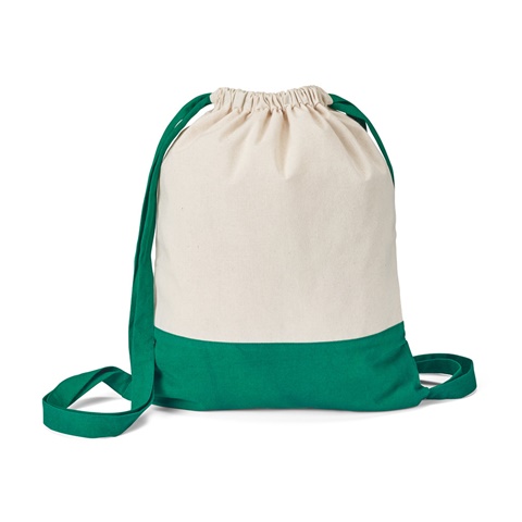 ROMFORD. 100% bavlněná stahovací taška, zelená