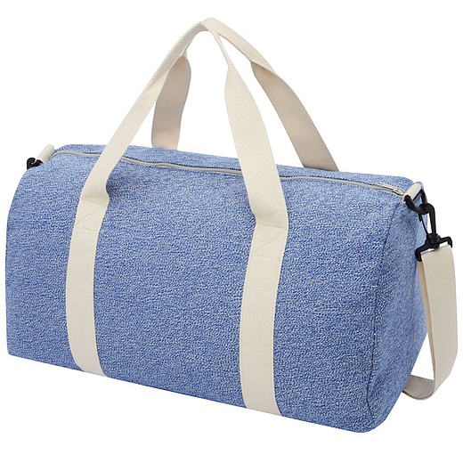 RUBLINA Sportovní taška ze směsi recyklované bavlny, modrá