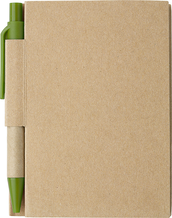 SAFON Malý linkovaný zápisník s KP s černou náplní a zelenými detaily