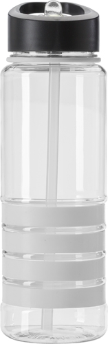 SALISA Tritanová láhev o objemu 700 ml s barevnými proužky, bílá