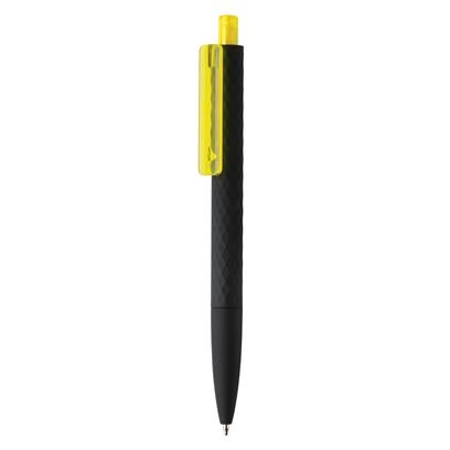 SAMANO Černé pero X3 Smooth touch, modrá n., žlutá