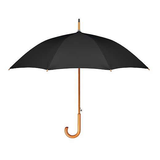 SAMKO Automatický deštník se zatočeným dřevěným držadlem, královsky modrý