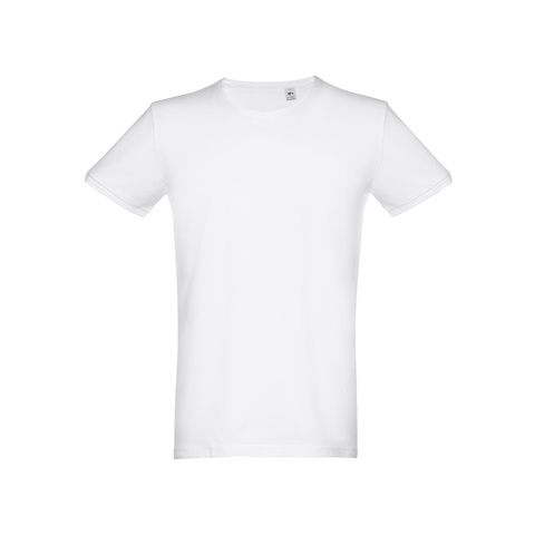 SAN MARINO WH. Pánské tričko s krátkým rukávem z česané bavlny. Bílá barva, bílá, L