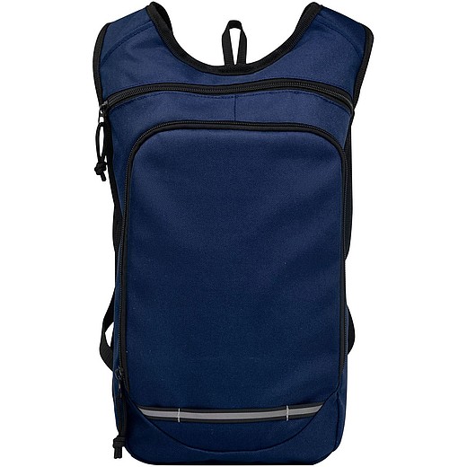 SAPOS Malý turistický batoh ze 100% recyklovaného a vodoodpudivého polyesteru GRS, námořní modrý