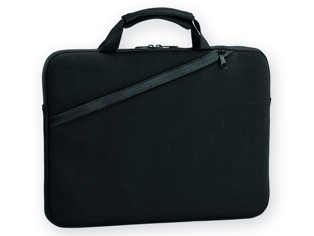 SARNIA softshellová taška na notebook, Černá