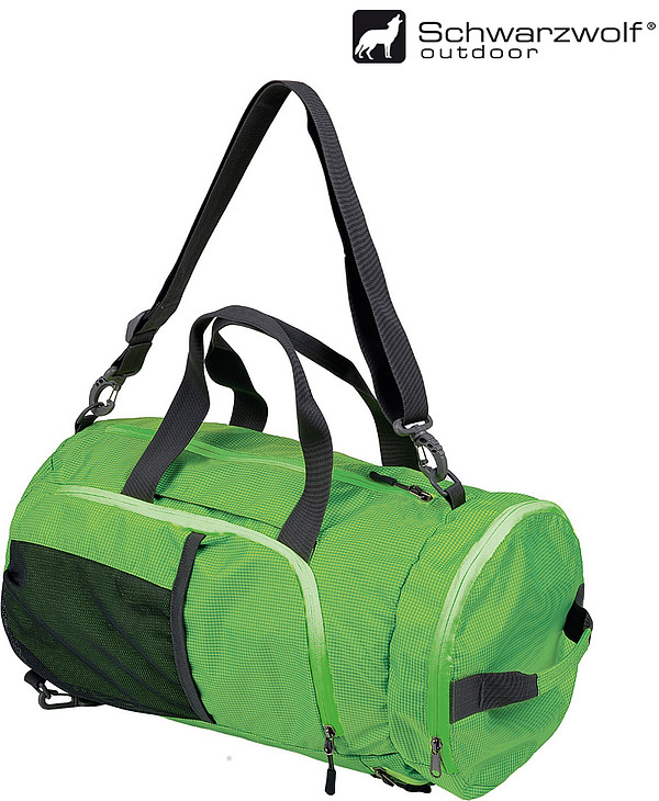 SCHWARZWOLF BRENTA skládací taška/batoh, zelená