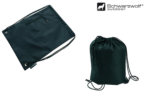 SCHWARZWOLF NUNAVUT stahovací batoh černý 420D polyester