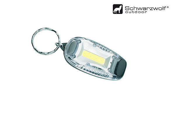 SCHWARZWOLF POSO mini světlo s klipem a řetízkem na klíče