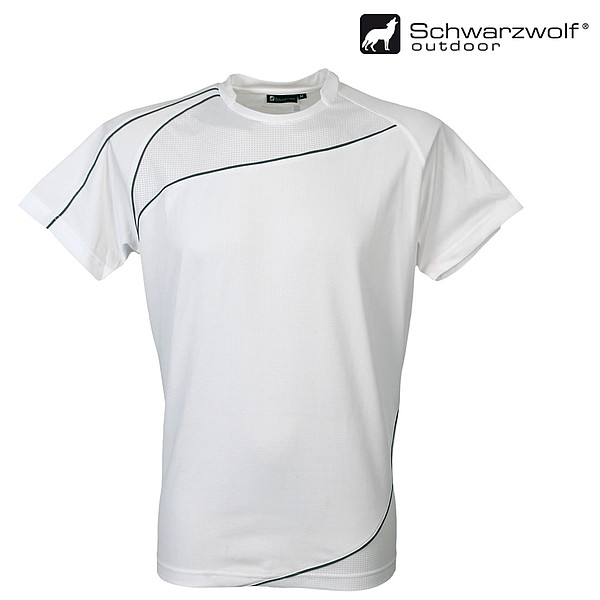 SCHWARZWOLF RILA MEN funkční tričko, bílé S