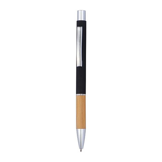 SEDAR Kovové kuličkové pero s bambusovou rukojetí, modrá náplň