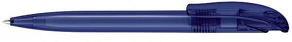 SENATOR CHALLENGER Plastové mírně transparentní kuličkové pero značky Senator, nám. modrá