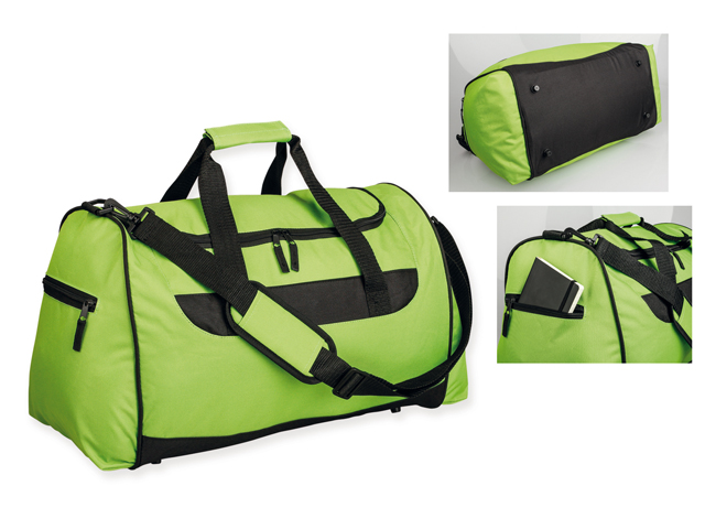 SENNET polyesterová cestovní taška, 600D, Světle zelená