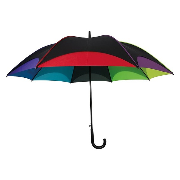 SETUBAL Automatický deštník XXL v barvách duhy