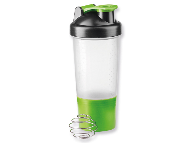 SHAKEPRO plastový sportovní šejkr, 600 ml, Světle zelená