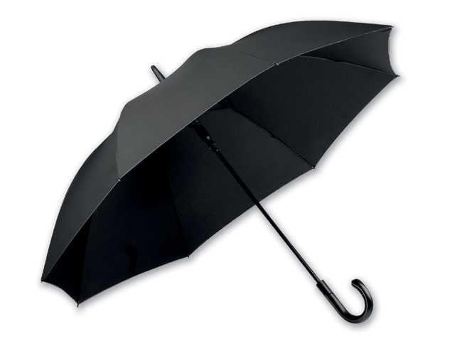 SILVAN polyesterový vystřelovací deštník, 8 panelů, SANTINI, Černá