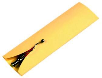 SIMONA Papírová krabička na 1 pero, slámová žlutá