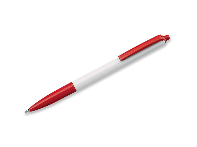 SIMPLY plastové kuličkové pero, modrá náplň, Červená