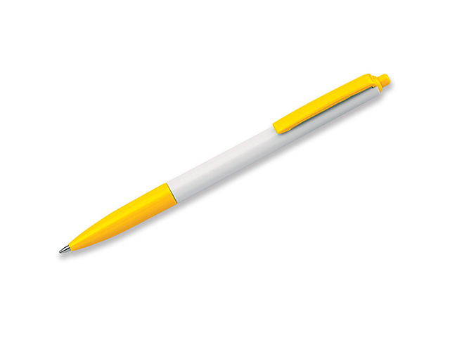 SIMPLY plastové kuličkové pero, modrá náplň, Žlutá