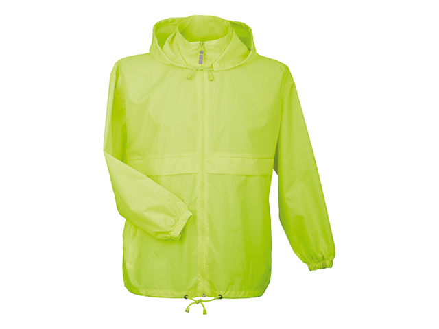 SIROCCO unisex větrovka s kapucí, vel. S, B & C, Fluorescenční žlutá