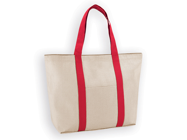 SOPHOS bavlněná nákupní taška přes rameno, 280 g/m2, Červená