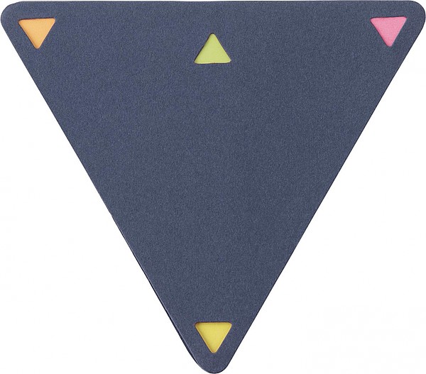 SOVERATA Set značkovacích lístků v trojúhelníkovém bločku, modrý